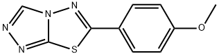 methyl 4-[1,2,4]triazolo[3,4-b][1,3,4]thiadiazol-6-ylphenyl ether Struktur