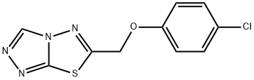 6-[(4-chlorophenoxy)methyl][1,2,4]triazolo[3,4-b][1,3,4]thiadiazole Struktur