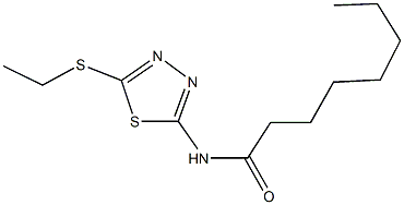 N-[5-(ethylsulfanyl)-1,3,4-thiadiazol-2-yl]octanamide Struktur