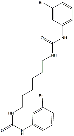 N-(6-{[(3-bromoanilino)carbonyl]amino}hexyl)-N'-(3-bromophenyl)urea Struktur