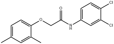 N-(3,4-dichlorophenyl)-2-(2,4-dimethylphenoxy)acetamide Struktur