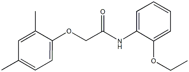 2-(2,4-dimethylphenoxy)-N-(2-ethoxyphenyl)acetamide Struktur