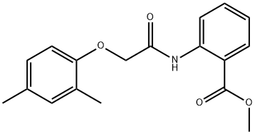 methyl 2-{[(2,4-dimethylphenoxy)acetyl]amino}benzoate Struktur