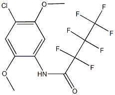 N-(4-chloro-2,5-dimethoxyphenyl)-2,2,3,3,4,4,4-heptafluorobutanamide Struktur