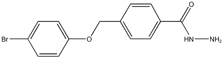 4-[(4-bromophenoxy)methyl]benzohydrazide Struktur