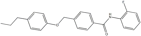 N-(2-fluorophenyl)-4-[(4-propylphenoxy)methyl]benzamide Struktur