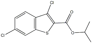 isopropyl 3,6-dichloro-1-benzothiophene-2-carboxylate Struktur