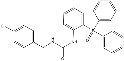 N-(4-chlorobenzyl)-N'-[2-(diphenylphosphoryl)phenyl]urea Struktur