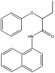 N-(1-naphthyl)-2-phenoxybutanamide Struktur