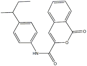 N-(4-sec-butylphenyl)-1-oxo-1H-isochromene-3-carboxamide Struktur