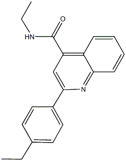 N-ethyl-2-(4-ethylphenyl)quinoline-4-carboxamide Struktur