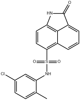 N-(5-chloro-2-methylphenyl)-2-oxo-1,2-dihydrobenzo[cd]indole-6-sulfonamide Struktur