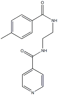 N-{2-[(4-methylbenzoyl)amino]ethyl}isonicotinamide Struktur