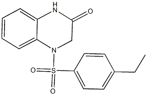 4-[(4-ethylphenyl)sulfonyl]-3,4-dihydro-2(1H)-quinoxalinone Struktur