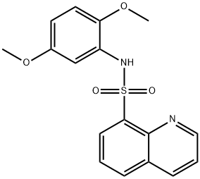 N-(2,5-dimethoxyphenyl)-8-quinolinesulfonamide Struktur