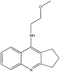 N-(2-methoxyethyl)-2,3-dihydro-1H-cyclopenta[b]quinolin-9-amine Struktur