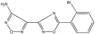 4-[5-(2-bromophenyl)-1,2,4-oxadiazol-3-yl]-1,2,5-oxadiazol-3-amine Struktur