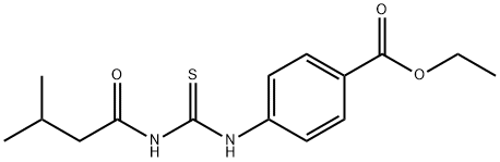 ethyl 4-({[(3-methylbutanoyl)amino]carbothioyl}amino)benzoate Struktur