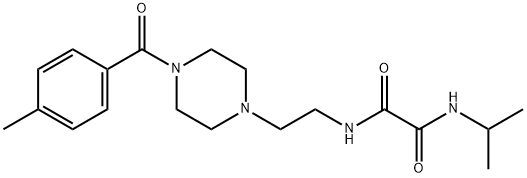 N~1~-isopropyl-N~2~-{2-[4-(4-methylbenzoyl)-1-piperazinyl]ethyl}ethanediamide Struktur