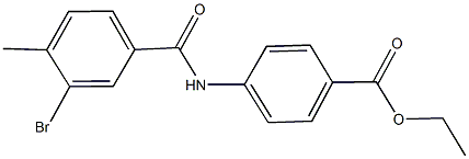 ethyl 4-[(3-bromo-4-methylbenzoyl)amino]benzoate Struktur