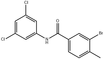 3-bromo-N-(3,5-dichlorophenyl)-4-methylbenzamide Struktur