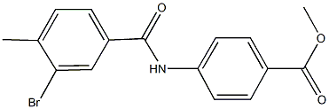 methyl 4-[(3-bromo-4-methylbenzoyl)amino]benzoate Struktur