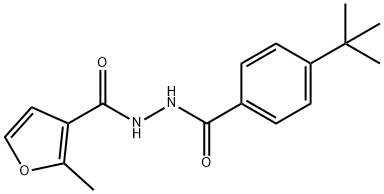 N'-(4-tert-butylbenzoyl)-2-methyl-3-furohydrazide Struktur