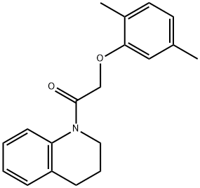 1-[(2,5-dimethylphenoxy)acetyl]-1,2,3,4-tetrahydroquinoline Struktur