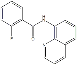 2-fluoro-N-(8-quinolinyl)benzamide Struktur