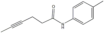 N-(4-methylphenyl)hex-4-ynamide Struktur