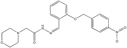 N'-[2-({4-nitrobenzyl}oxy)benzylidene]-2-(4-morpholinyl)acetohydrazide Struktur