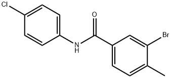 3-bromo-N-(4-chlorophenyl)-4-methylbenzamide Struktur