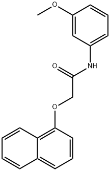 N-(3-methoxyphenyl)-2-(1-naphthyloxy)acetamide Struktur