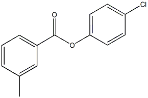 4-chlorophenyl 3-methylbenzoate Struktur