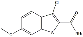 3-chloro-6-methoxy-1-benzothiophene-2-carboxamide Struktur