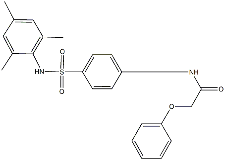 N-{4-[(mesitylamino)sulfonyl]phenyl}-2-phenoxyacetamide Struktur