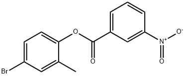 4-bromo-2-methylphenyl 3-nitrobenzoate Struktur