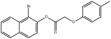 1-bromo-2-naphthyl (4-methylphenoxy)acetate Struktur