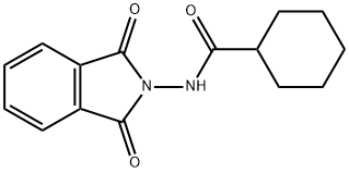 N-(1,3-dioxo-1,3-dihydro-2H-isoindol-2-yl)cyclohexanecarboxamide Struktur