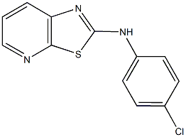 N-(4-chlorophenyl)[1,3]thiazolo[5,4-b]pyridin-2-amine Struktur