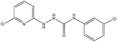 N-(3-chlorophenyl)-2-(6-chloro-2-pyridinyl)hydrazinecarboxamide Struktur