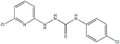 N-(4-chlorophenyl)-2-(6-chloro-2-pyridinyl)hydrazinecarboxamide Struktur