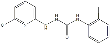 2-(6-chloro-2-pyridinyl)-N-(2-methylphenyl)hydrazinecarboxamide Struktur