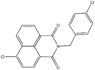 6-chloro-2-(4-chlorobenzyl)-1H-benzo[de]isoquinoline-1,3(2H)-dione Struktur