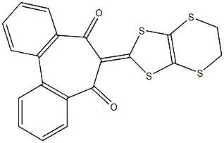 6-(5,6-dihydro[1,3]dithiolo[4,5-b][1,4]dithiin-2-ylidene)-5H-dibenzo[a,c]cycloheptene-5,7(6H)-dione Struktur