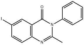 6-iodo-2-methyl-3-phenyl-4(3H)-quinazolinone Struktur