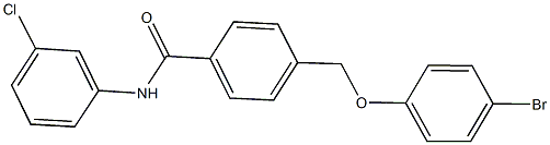 4-[(4-bromophenoxy)methyl]-N-(3-chlorophenyl)benzamide Struktur