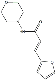 3-(2-furyl)-N-(4-morpholinyl)acrylamide Struktur