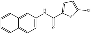 5-chloro-N-(2-naphthyl)-2-thiophenecarboxamide Struktur