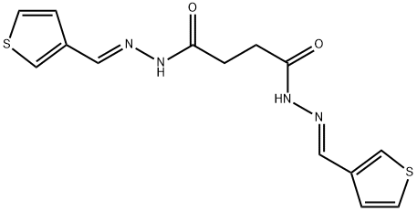 N'~1~,N'~4~-bis(3-thienylmethylene)succinohydrazide Struktur